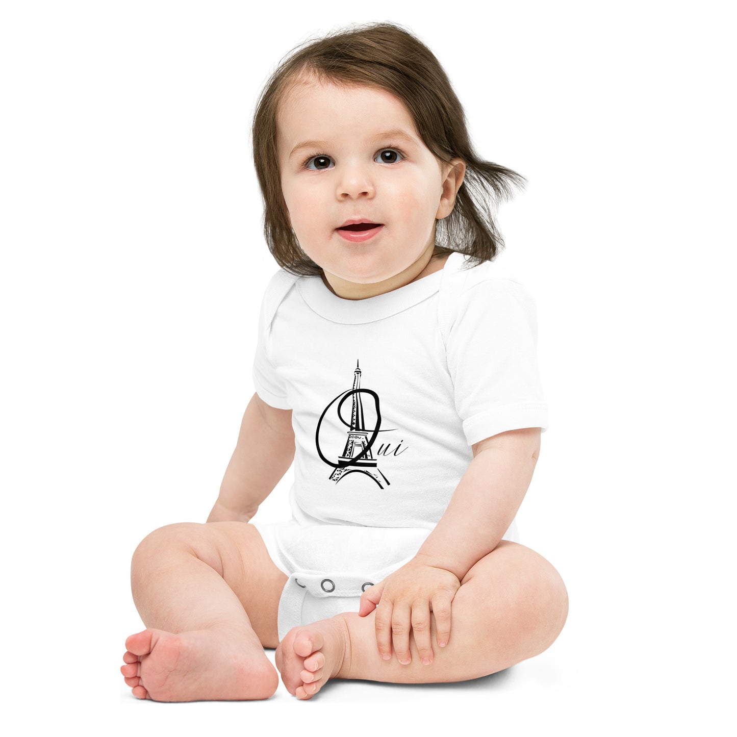 Baby short sleeve Paris Statue